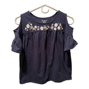 Big Girl Navy T-shirt With embroidery Size XL